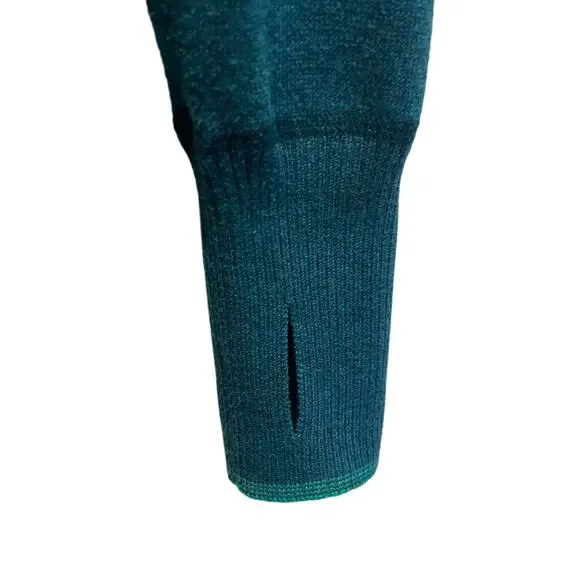 Eddie Bauer Quarter Zip Pullover Womens Size Large Teal - Picture 7 of 7
